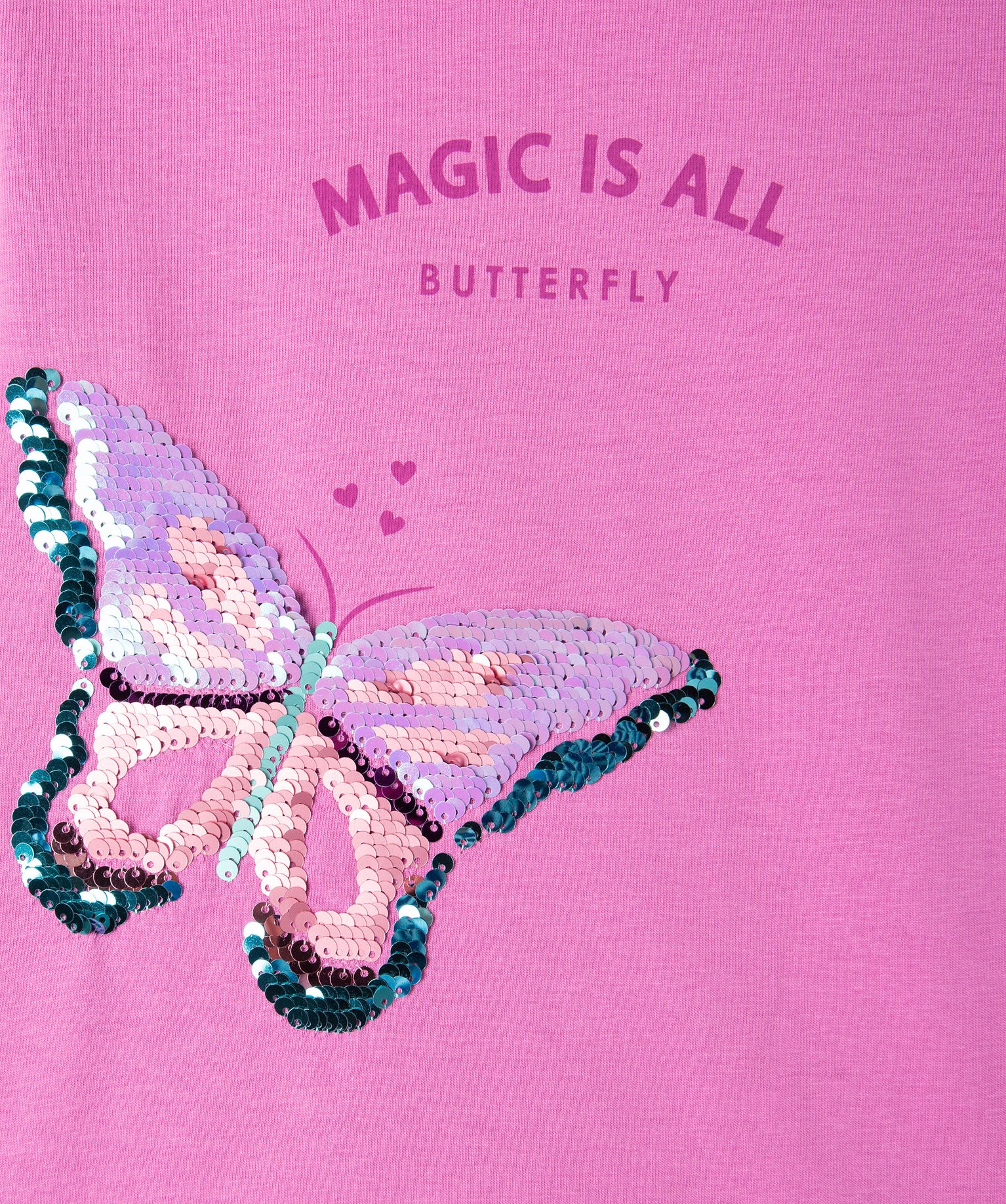 Tee-shirt à manches longues avec sequins réversibles fille violet | GEMO