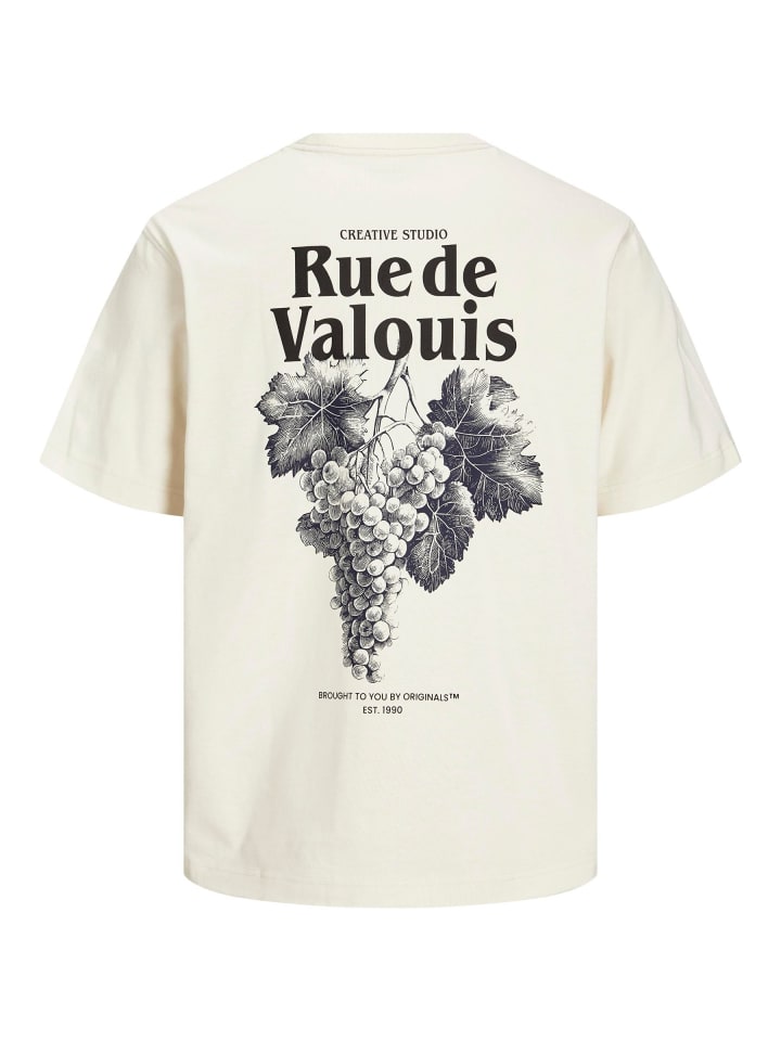 JACK & JONES PLUS T-shirt in Antique White günstig kaufen