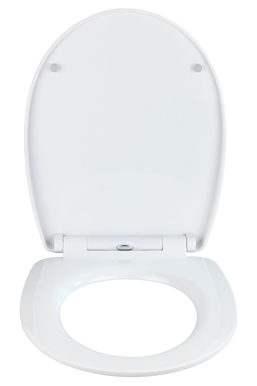 Wenko Toilettensitz Mod. Rosewood Hochglanz, WC-Sitz mit Absenkautomatik, Schnellbefestigung