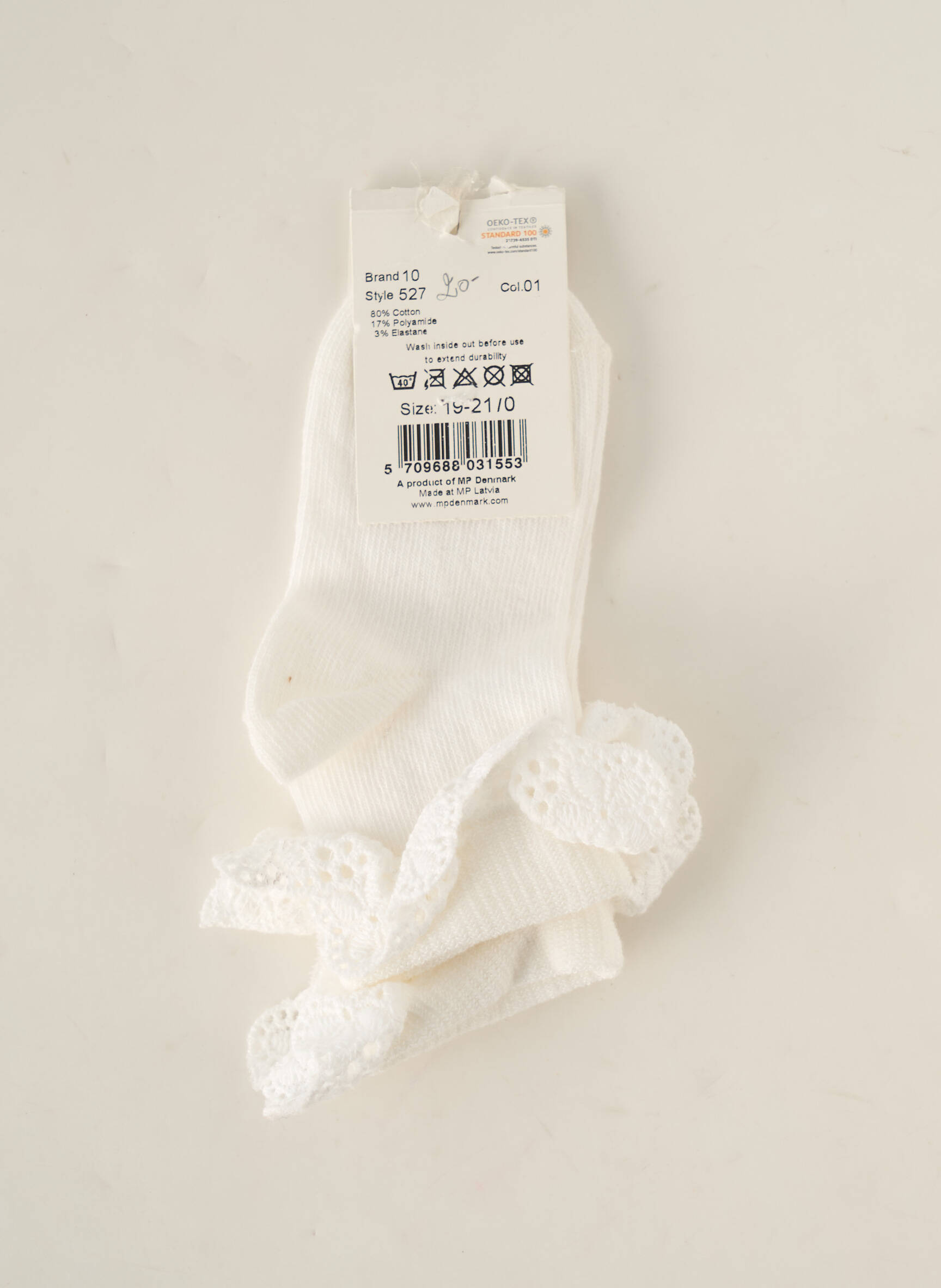Mp Denmark Chaussette Fille couleur blanc