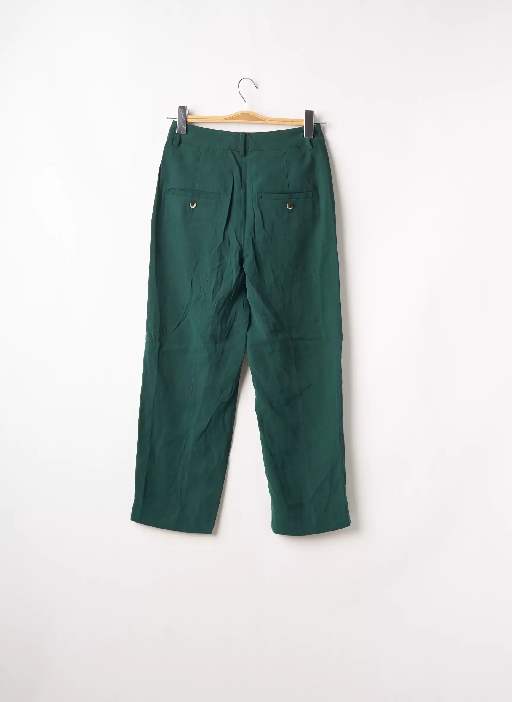 Mango Pantalon7 8 Femme couleur vert