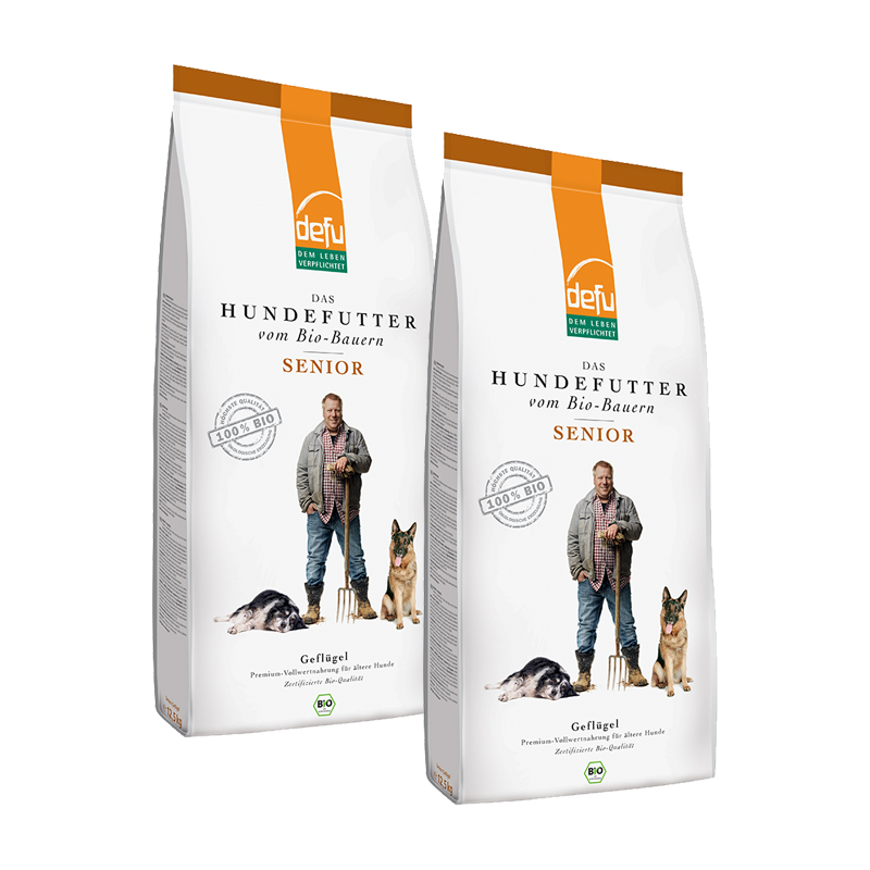 Defu Hundetrockenfutter Defu Senior Geflügel 2x12,5 kg