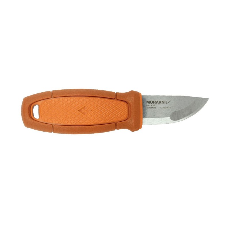Morakniv Eldris verbranntes Orangenmesser, sehr sichtbares Überlebensmesser, hergestellt in Schweden