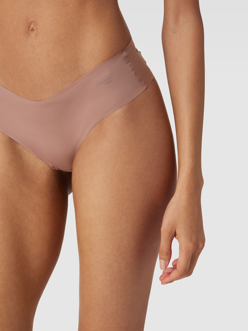 Hipster mit Label-Print Modell 'ZERO MICROFIBRE 2.0' in hellbraun