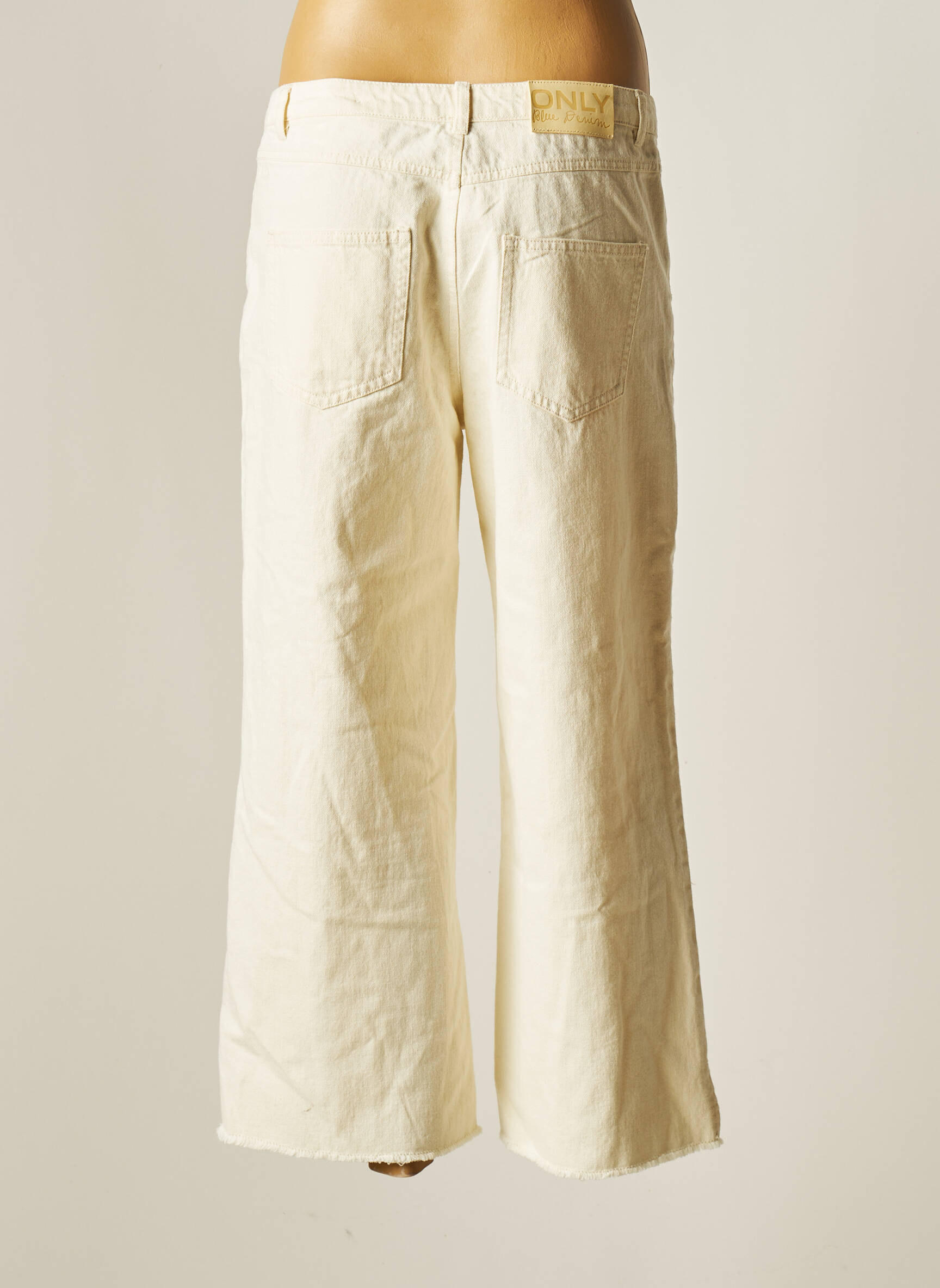 Only Jeans Coupe Droite Femme couleur beige
