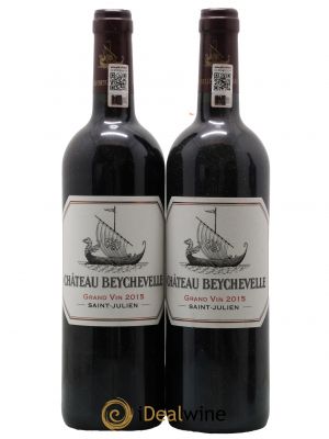 Château Beychevelle 4ème Grand Cru Classé  2015 - Lot de 2 Bouteilles