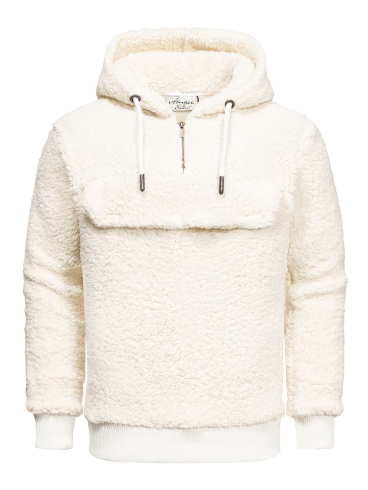 Amaci&Sons Windbreaker mit Teddyfell RUXTON in Weiß günstig kaufen