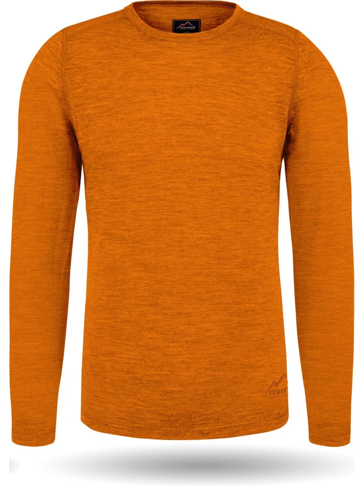 Normani Outdoor Sports Herren Merino Unterwäsche-Set Melbourne/Sydney in Orange günstig kaufen