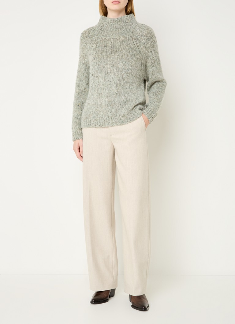 Max & Co Berta chunky knit sweater in silk blend with melange design
