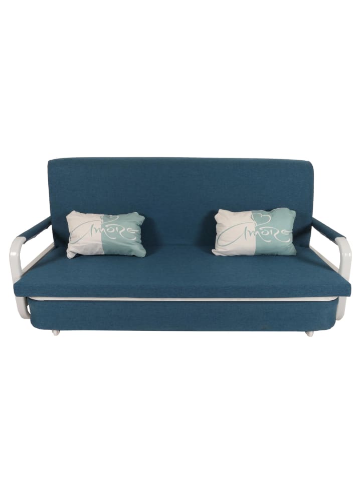 MCW Schlafsofa M83 Schlafcouch Couch Sofa, Stoff/Textil dunkelblau günstig kaufen onesize