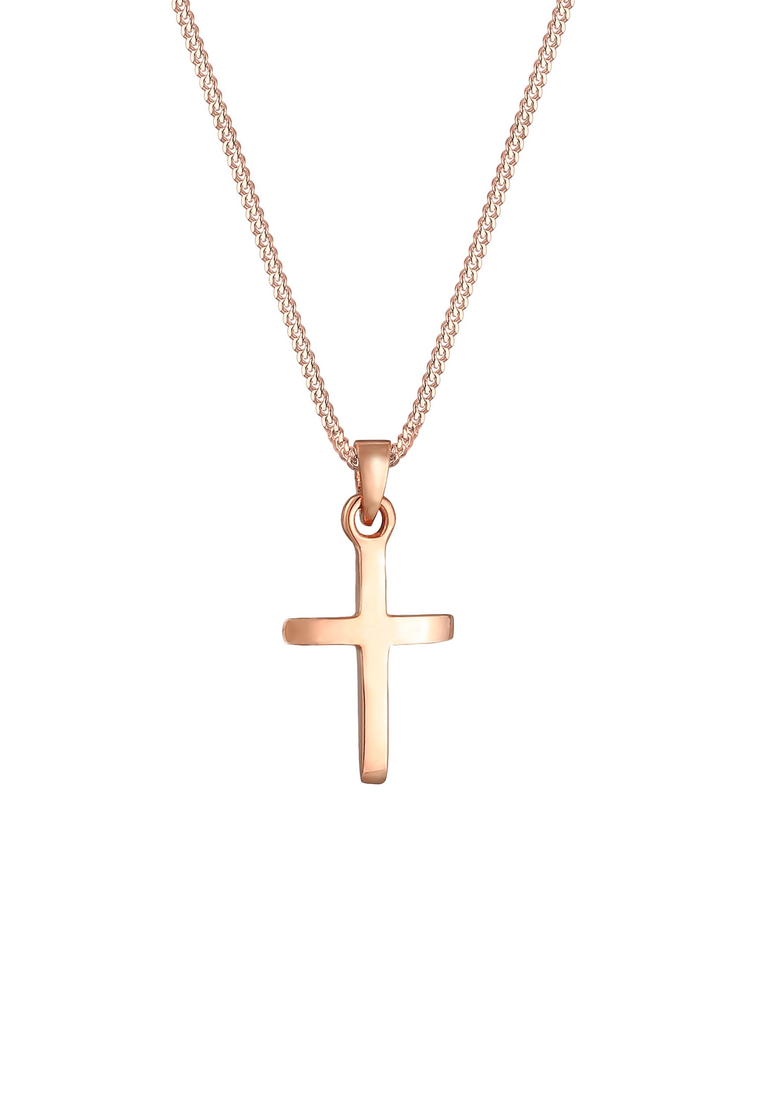 Elli Women's Cross Pendant Engraved Star Belief in 925 Sterling Silver