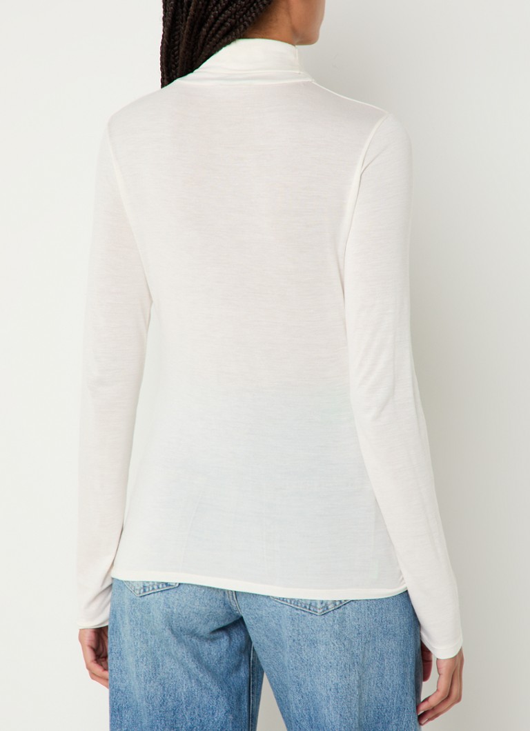 Camicia Benetton a maniche lunghe in misto cashmere con colletto