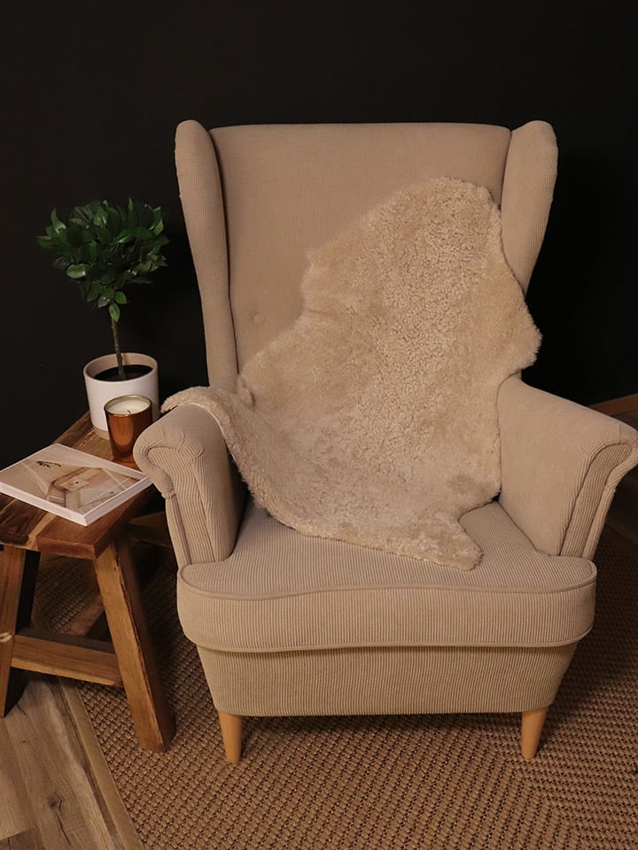 Kaiser Naturfellprodukte H&L Dekorationslammfell in Beige günstig kaufen 90 cm