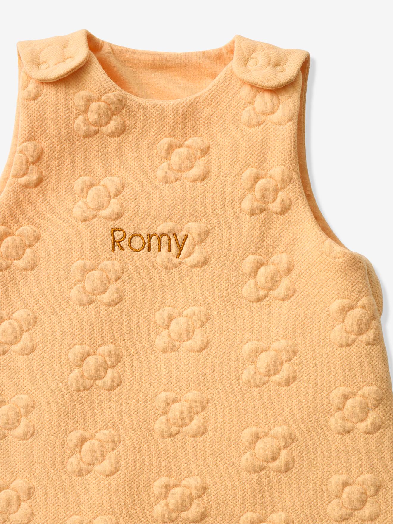 Vertbaudet Baby Sommerschlafsack JACQUARD personalisierbar Oeko-Tex - pistaziengrün regenbogen