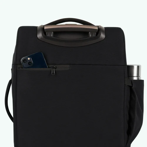 Small Berlin Black 4-Wheel Soft Suitcase