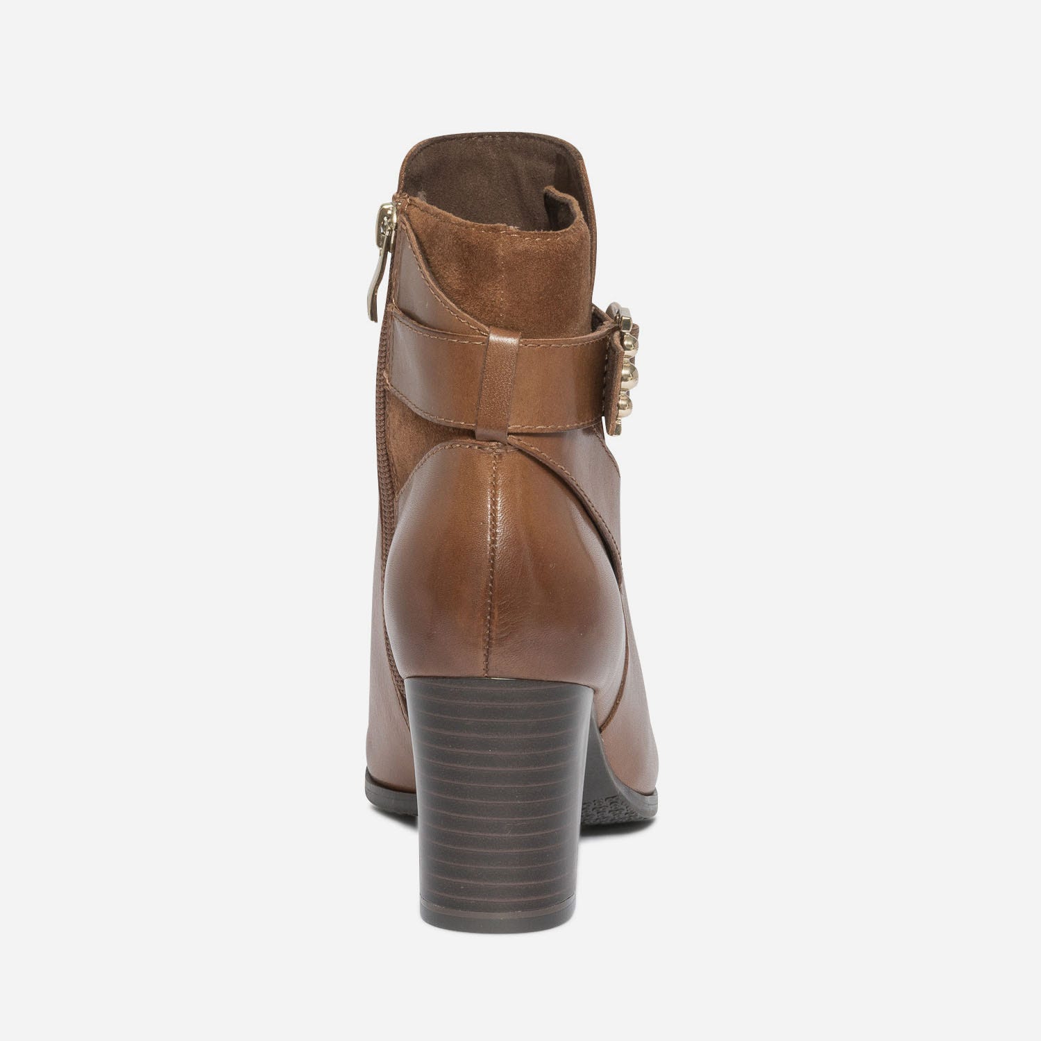 Boots CAPRICE cognac à boucle fantaisie