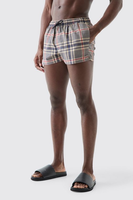 Super Short Check Swim Short