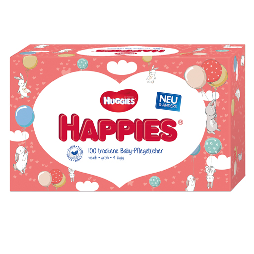HUGGIES Happies Babypflegetücher  100 St  Tücher