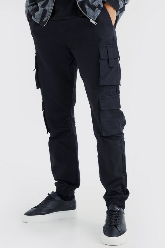 Tall Slim-Fit Jogginghose mit Cargo-Taschen und elastischem Bund