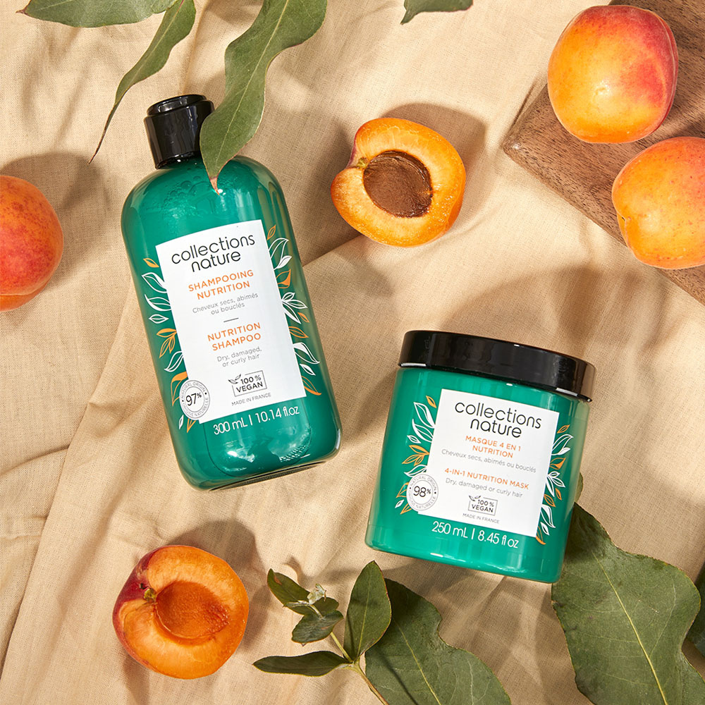 Collections Nature Shampooing Nutrition Idéal pour les cheveux secs, abimés, bouclés