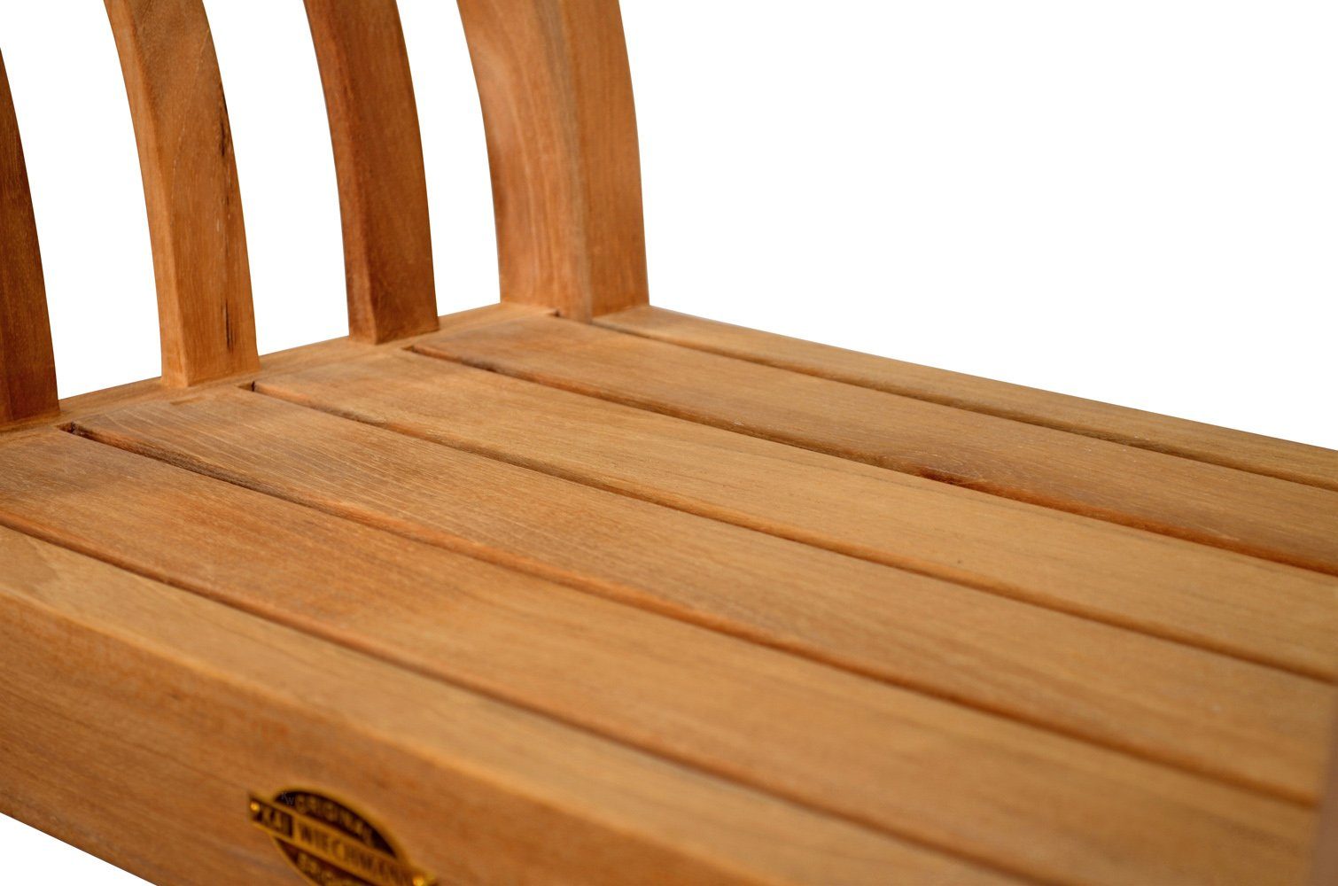 Kai Wiechmann Sitzhocker Premium Teakholz Hocker 67 x 31 cm als wetterfester Blumenhocker, massiver und unbehandelter Holzhocker aus Teak