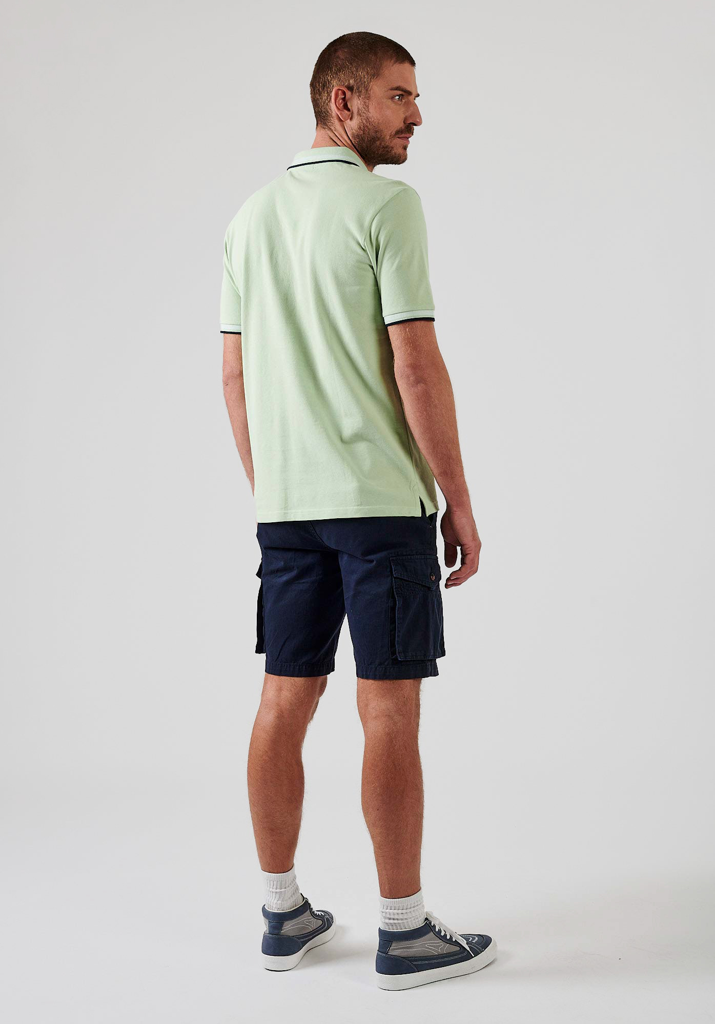 RAYOC  Polo vert homme 100% coton bio