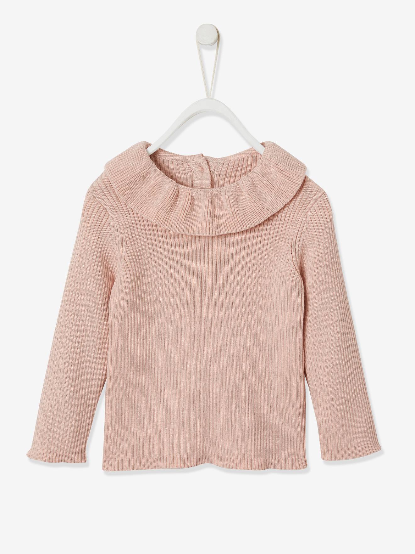 Pull à collerette bébé bronze