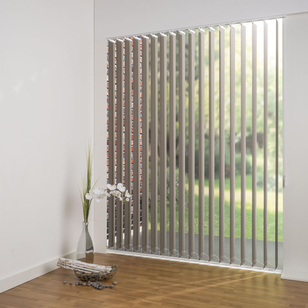 Bella Casa Vertikalanlage Maß, 127 mm Lamelle, 180 x 250 cm, braun