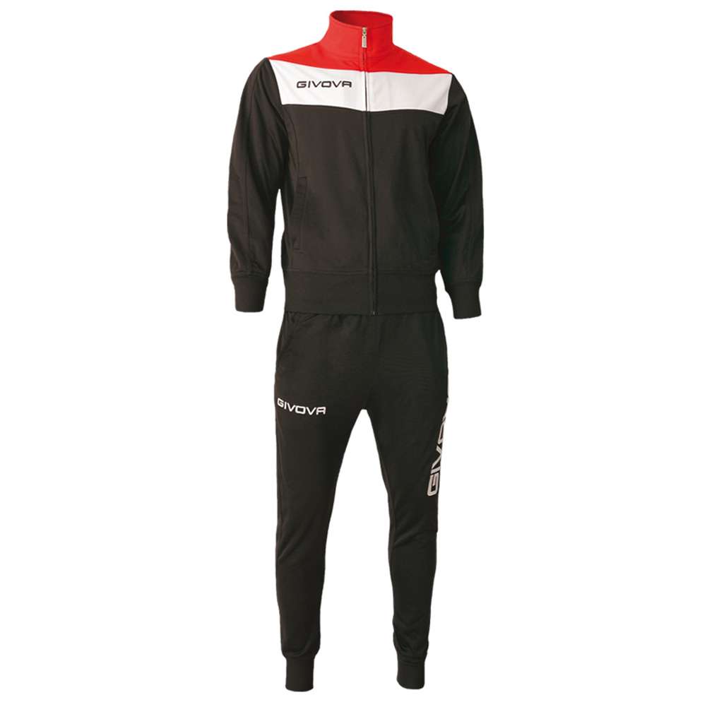 Givova Tuta Campo Trainingsanzug schwarz/rot