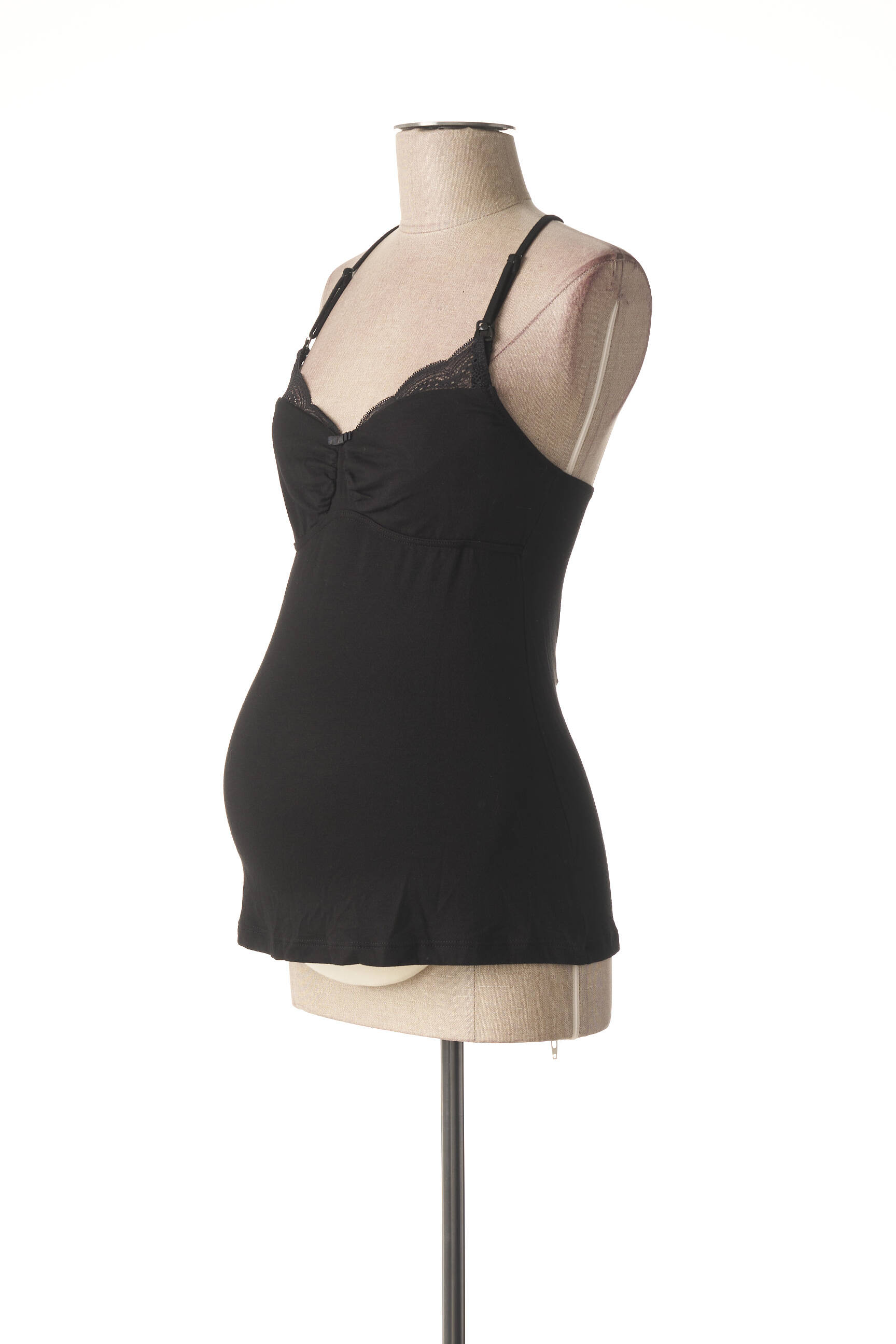 Cache Coeur Chemisiers Maternite Femme couleur noir