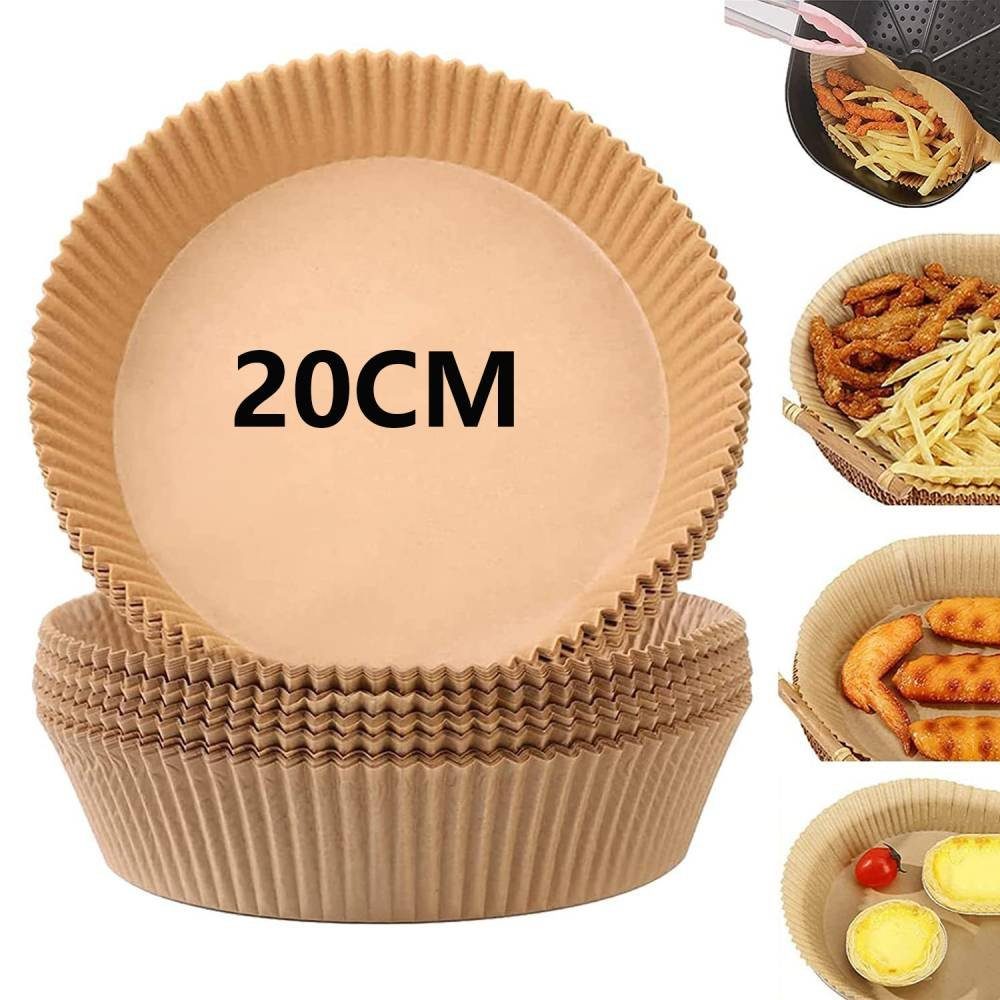 Blusmart Backpapier Air Friteuse Einweg Papier, Backpapier für Heißluftfritteuse,Air Fryer Zubehör