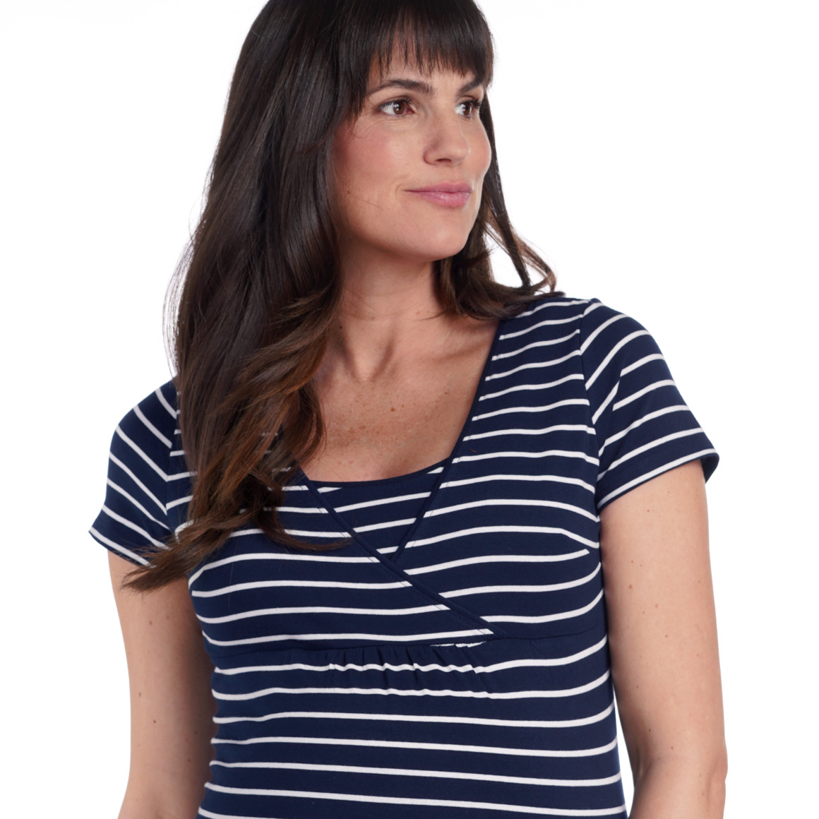 2 Damen Umstands-T-Shirts mit Stillfunktion