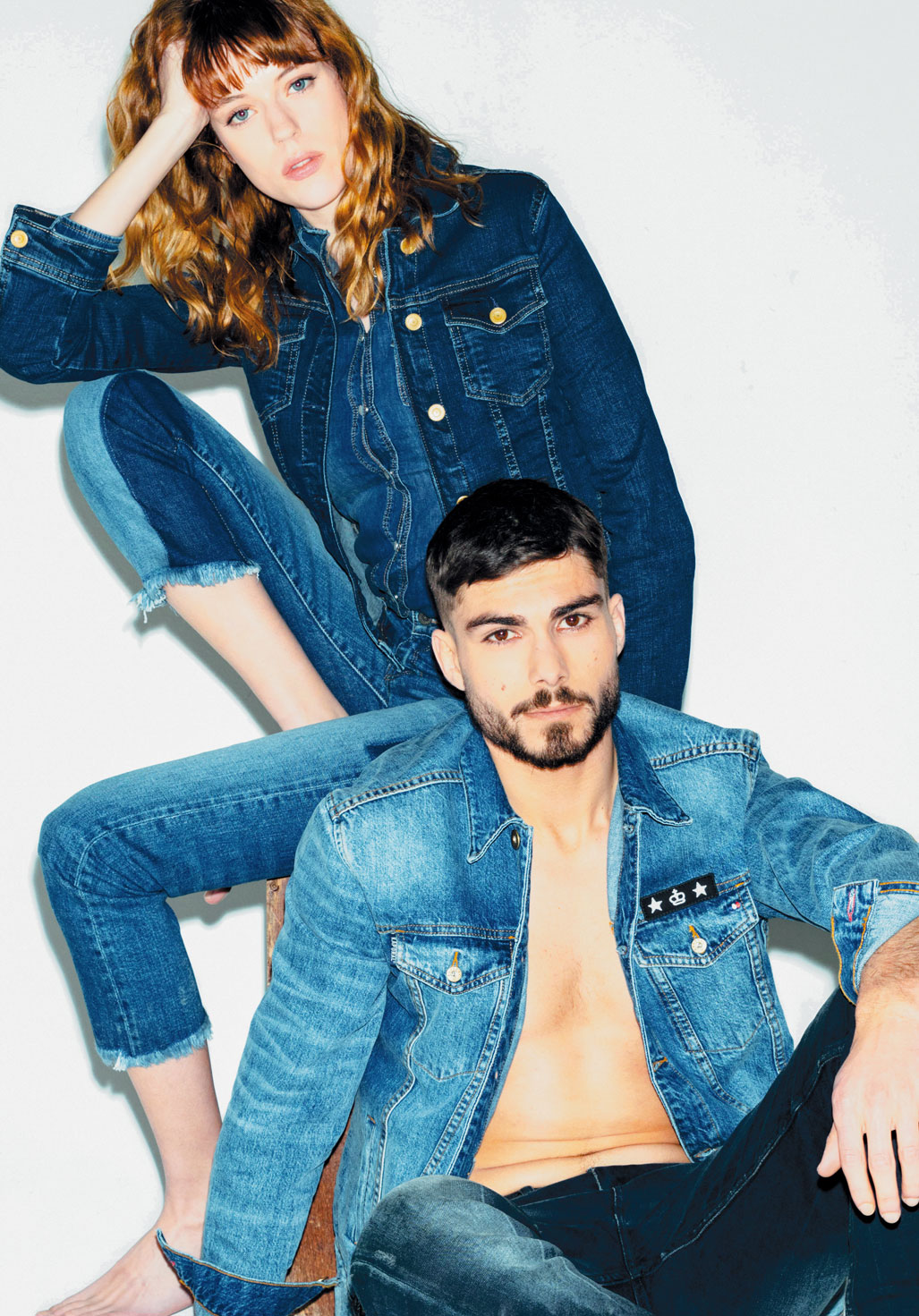 SILEN  Veste bleue en jeans