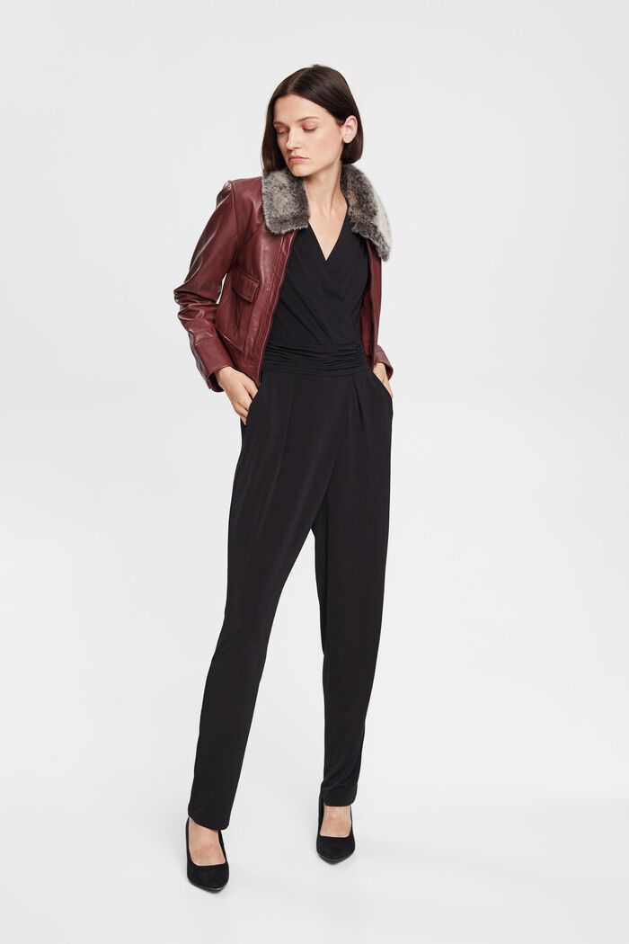 Jumpsuit aus Jersey mit Taillengürtel
