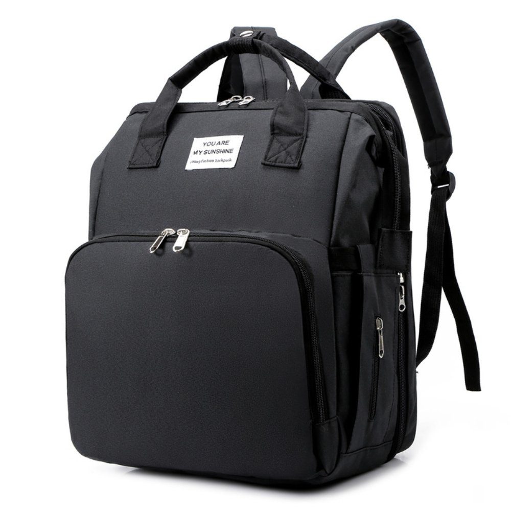 Blusmart Wickeltasche Wickelrucksack Babytasche mit Kinderbett (3D atmungsaktive gepolsterte Rückseite und Schultergurte, kann die Tasche am Kinderwagen angehängt werden), Baby Wickelrucksack, Großer Stauraum