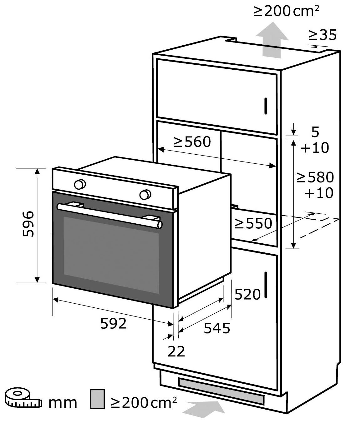 exquisit Pyrolyse Backofen EBEP 707-18 H, mit 1-fach-Teleskopauszug, Pyrolyse-Selbstreinigung