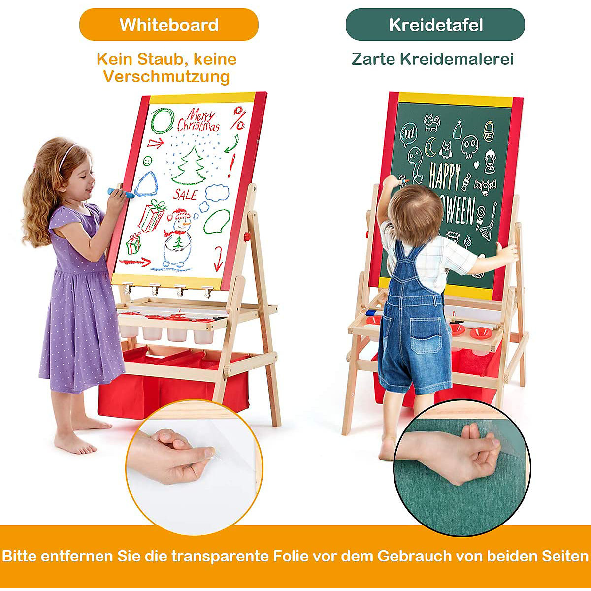 Kindertafel Holztafel Standtafel höhenverstellbar