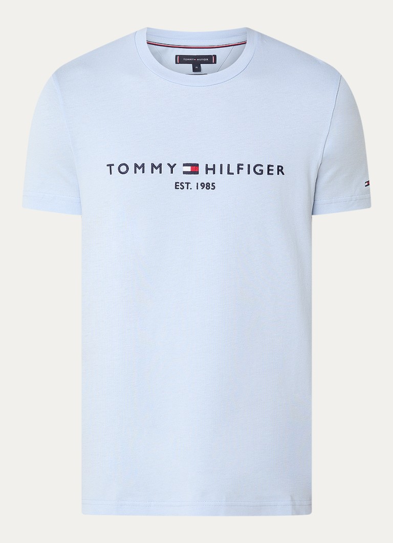 Tricou Tommy Hilfiger cu logo brodat