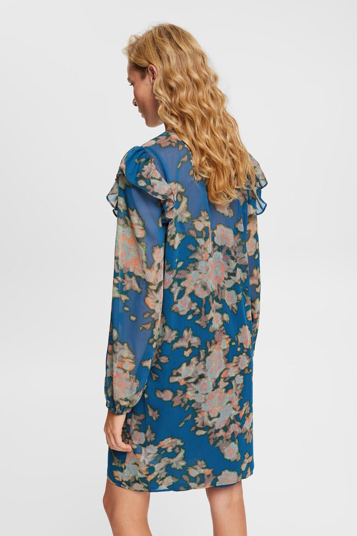 Chiffon-Kleid mit Muster