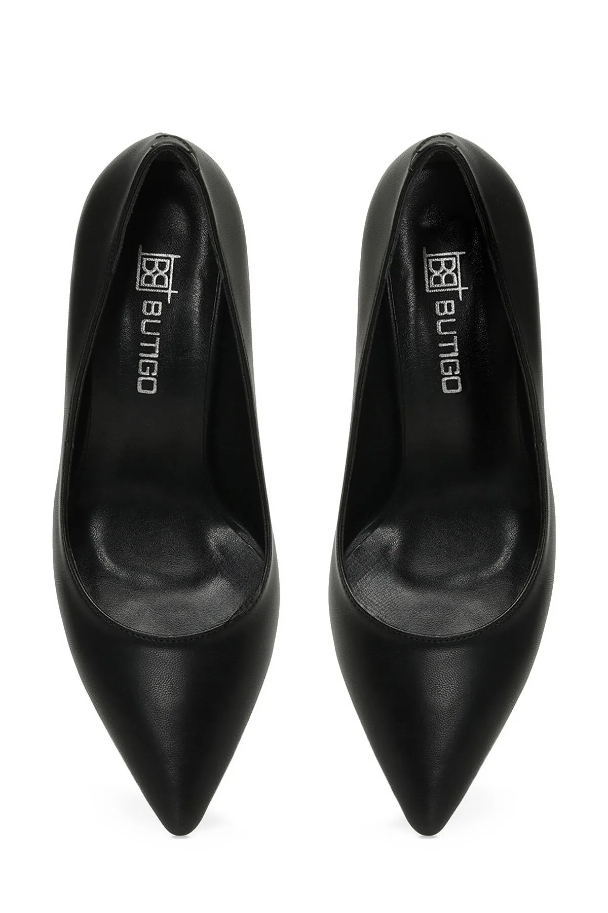 Butigo  22K-426 3PR Schwarze Damenschuhe mit Absatz