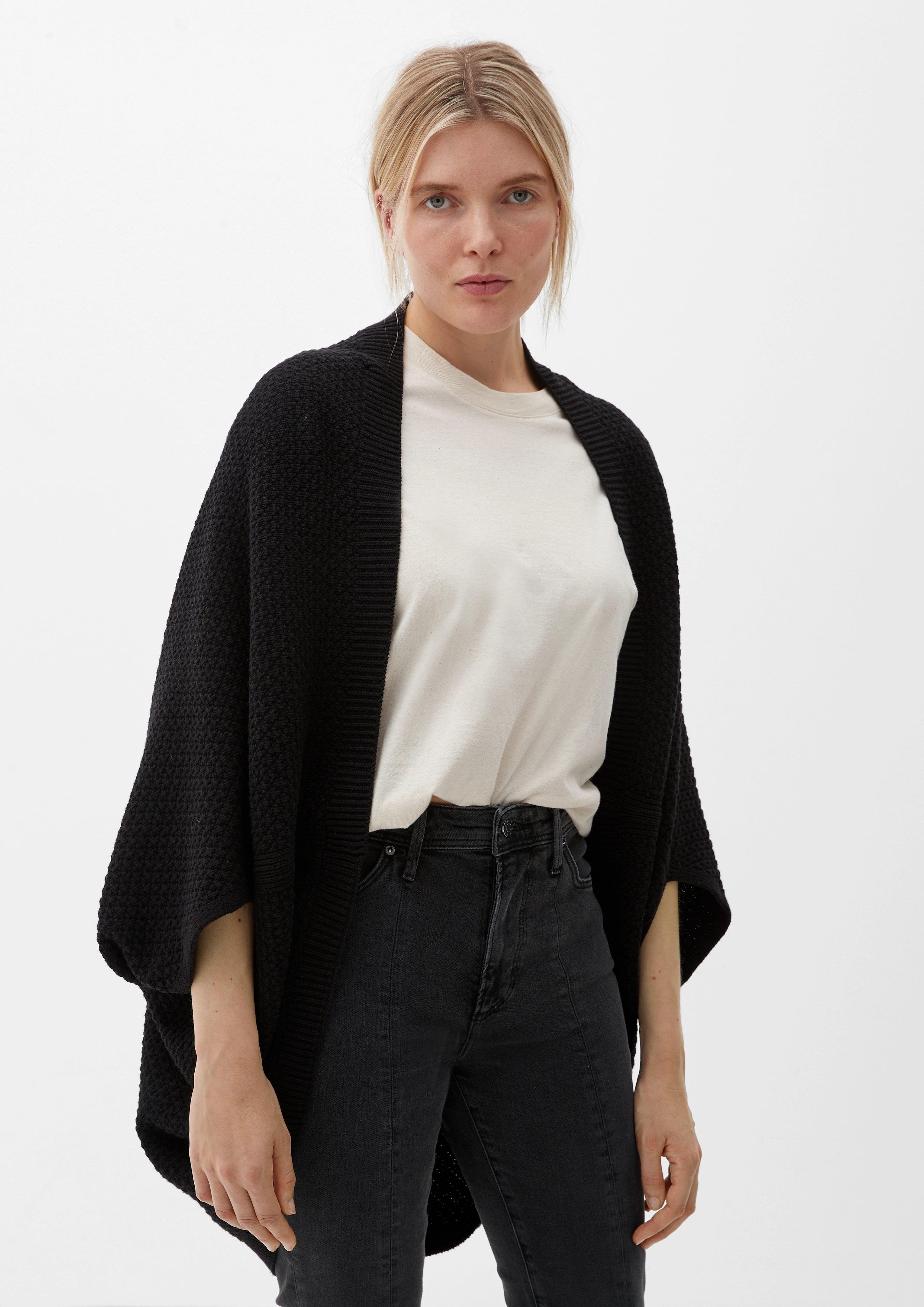 Poncho aus Baumwollmix  2119747-9999