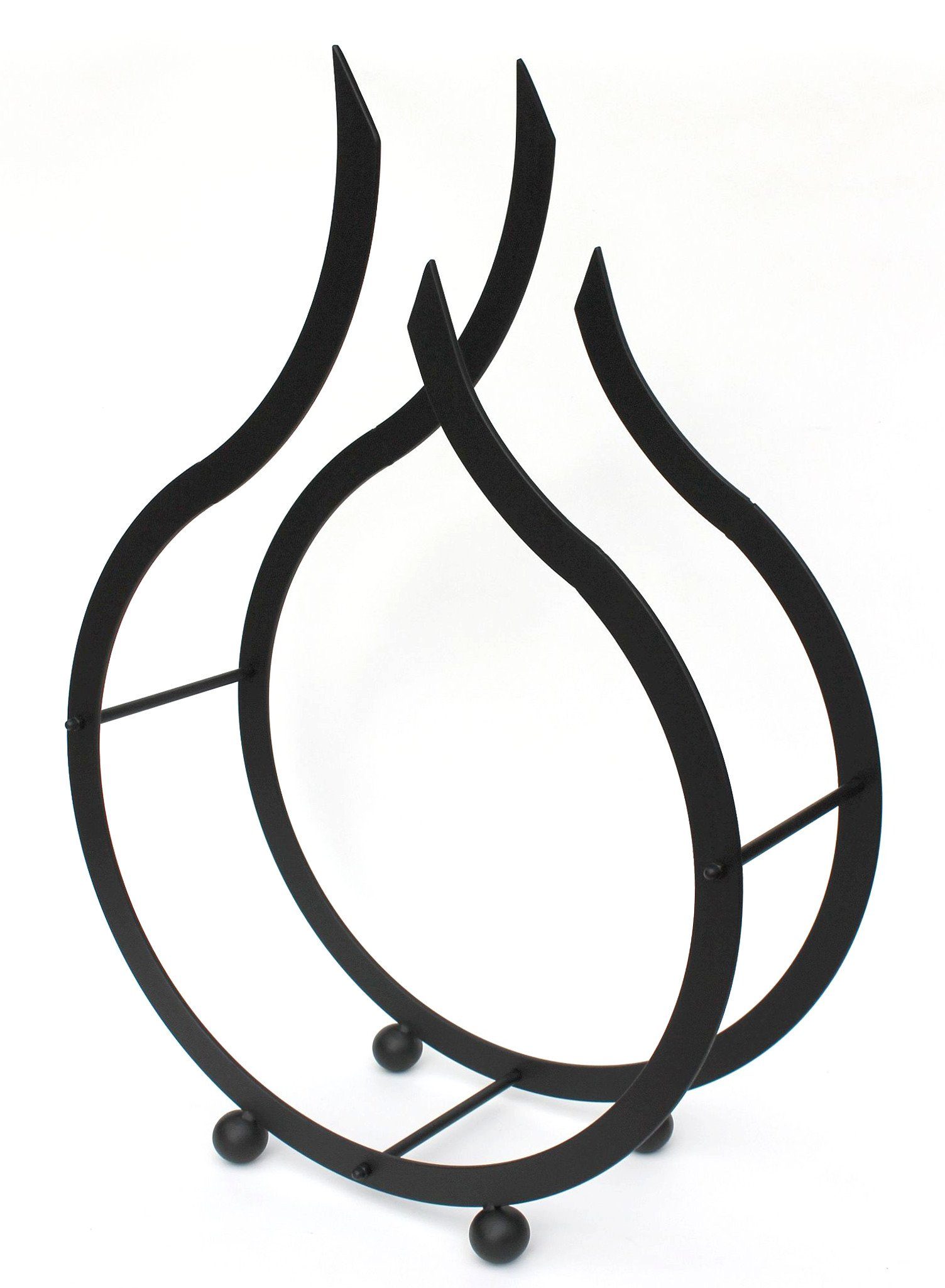 DanDiBo Kaminholzregal Kaminholzregal Flamme Kaminholzständer 78 cm Holzkorb Kaminholzhalter Holzregal