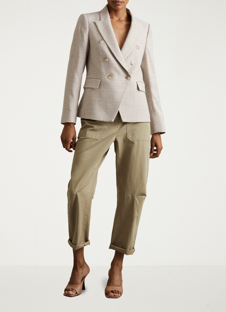 Blazer doppiopetto Elisa di Reiss in misto lana con motivo pied de poule