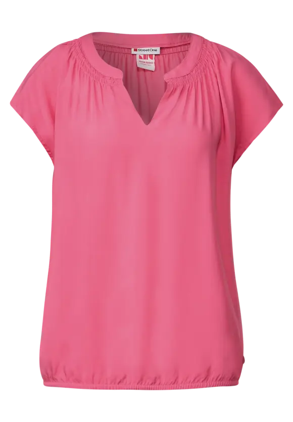 Street One Viskosebluse mit Elastiksaum