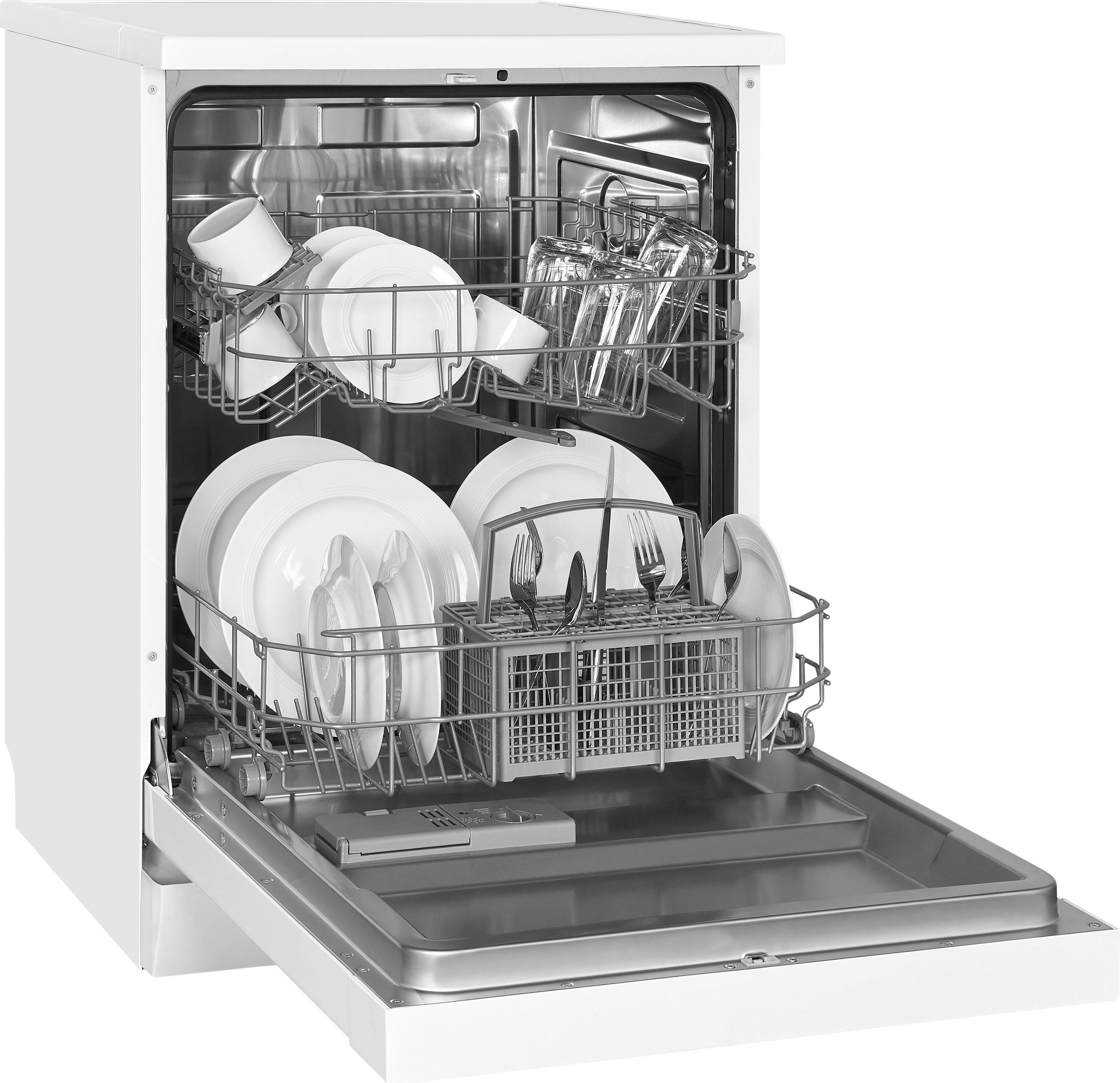 exquisit Standgeschirrspüler, GSP6312-030D weiss, 12 Maßgedecke