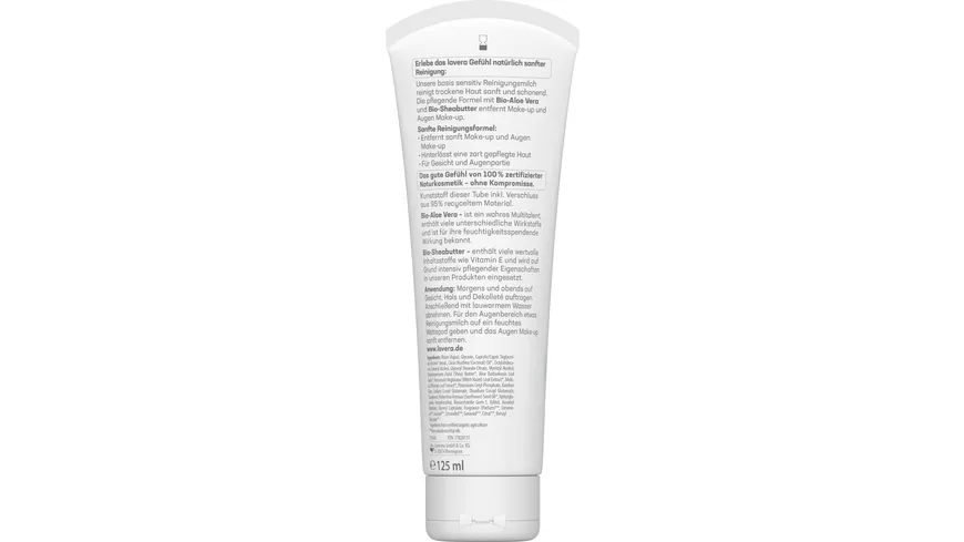 lavera BASIS SENSITIV Reinigungsmilch 125 ml