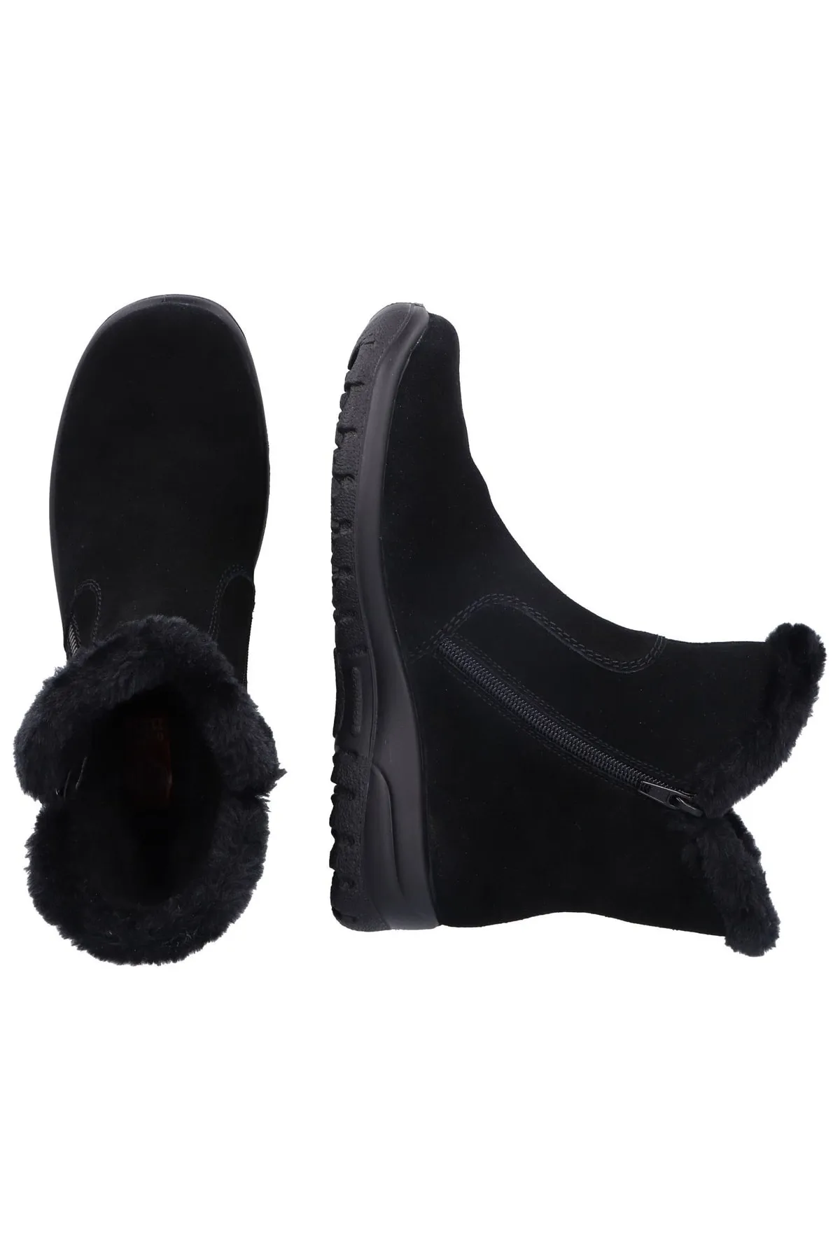 Rieker  Stiefelette - Schwarz - Flacher Absatz