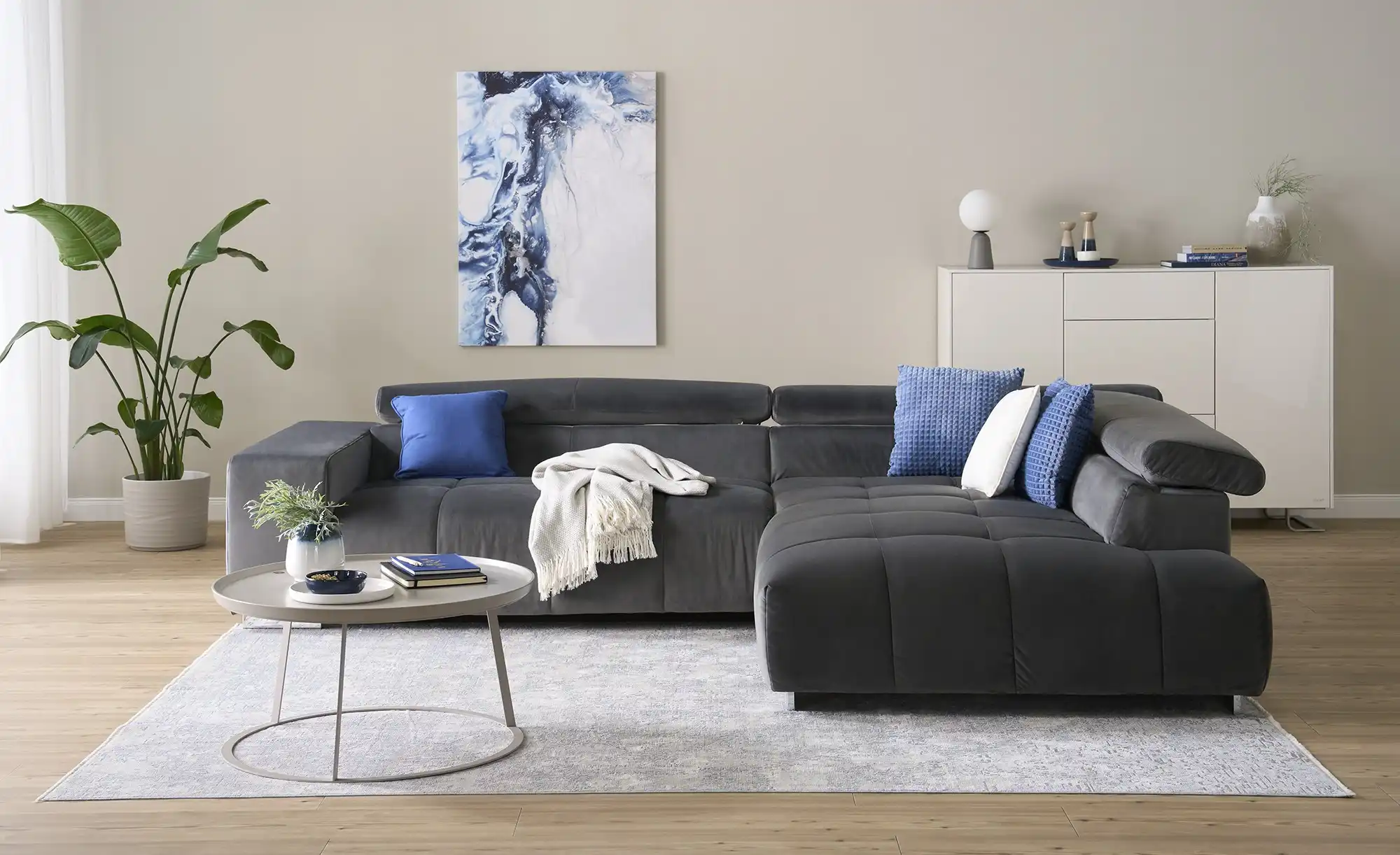Primo Ecksofa aus Samt Origo