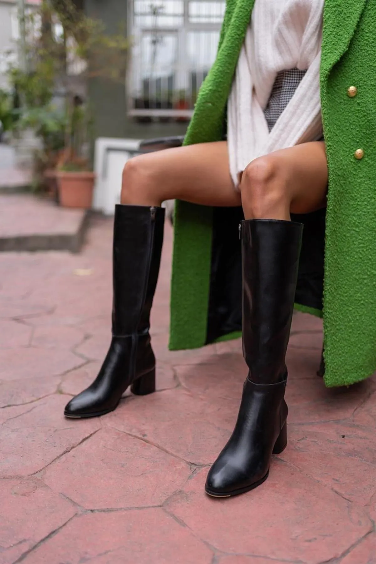 Madamra  Schwarze Damenstiefel
