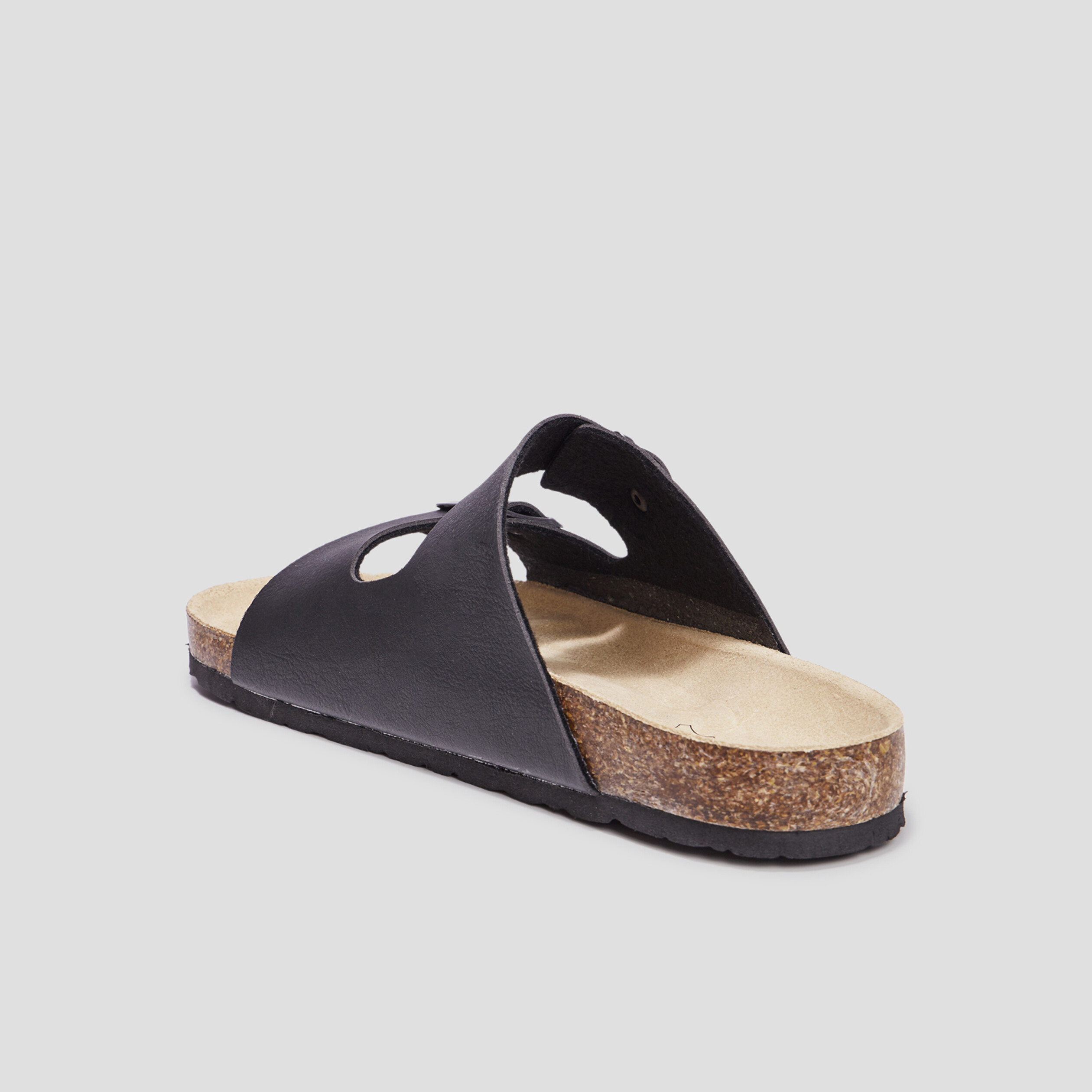 Mules avec boucles Goaleres noir homme | La Halle